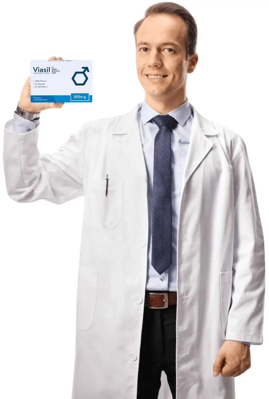 doctor holding viasil
